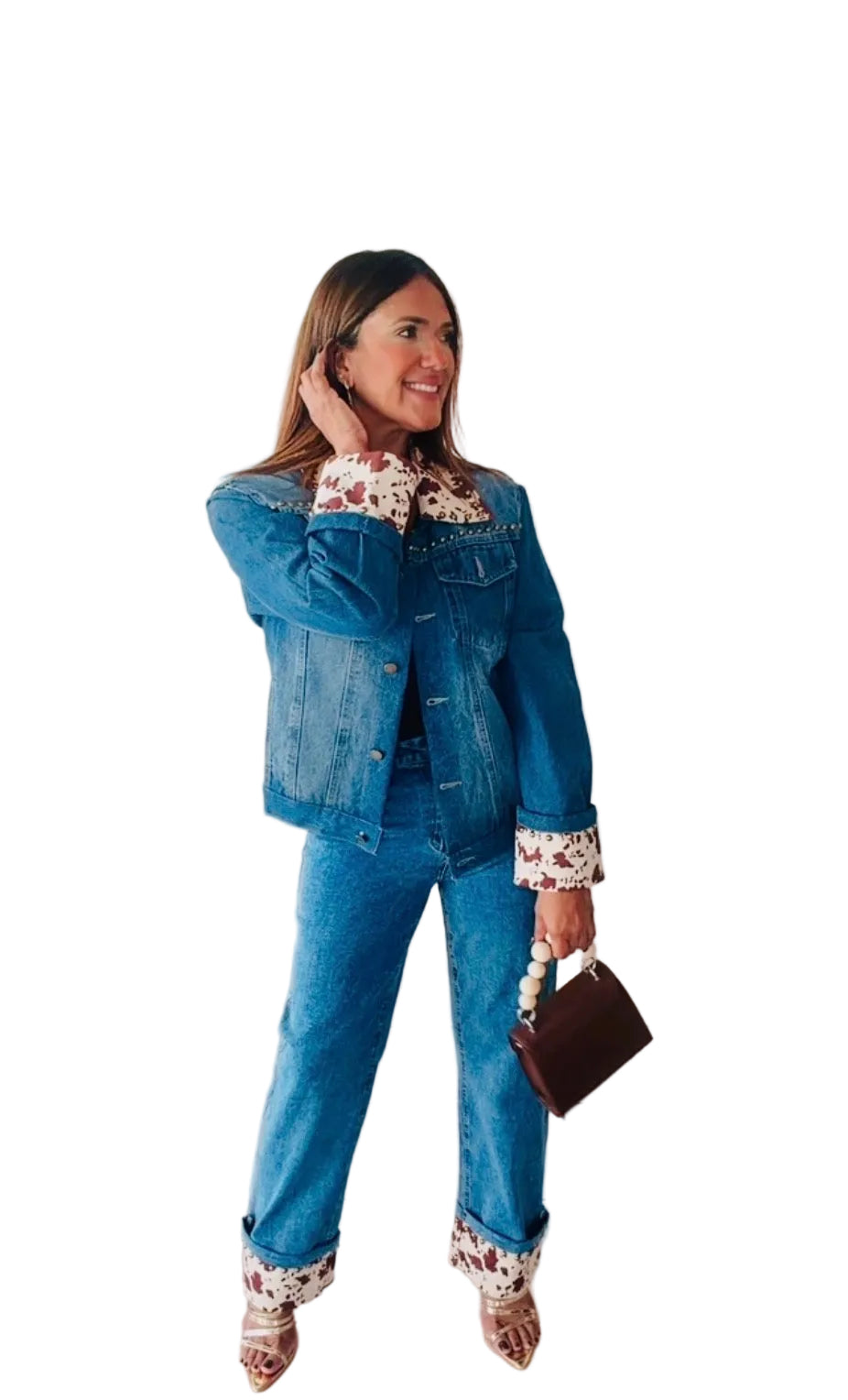 Oversized Western Denim Jacket/Italian