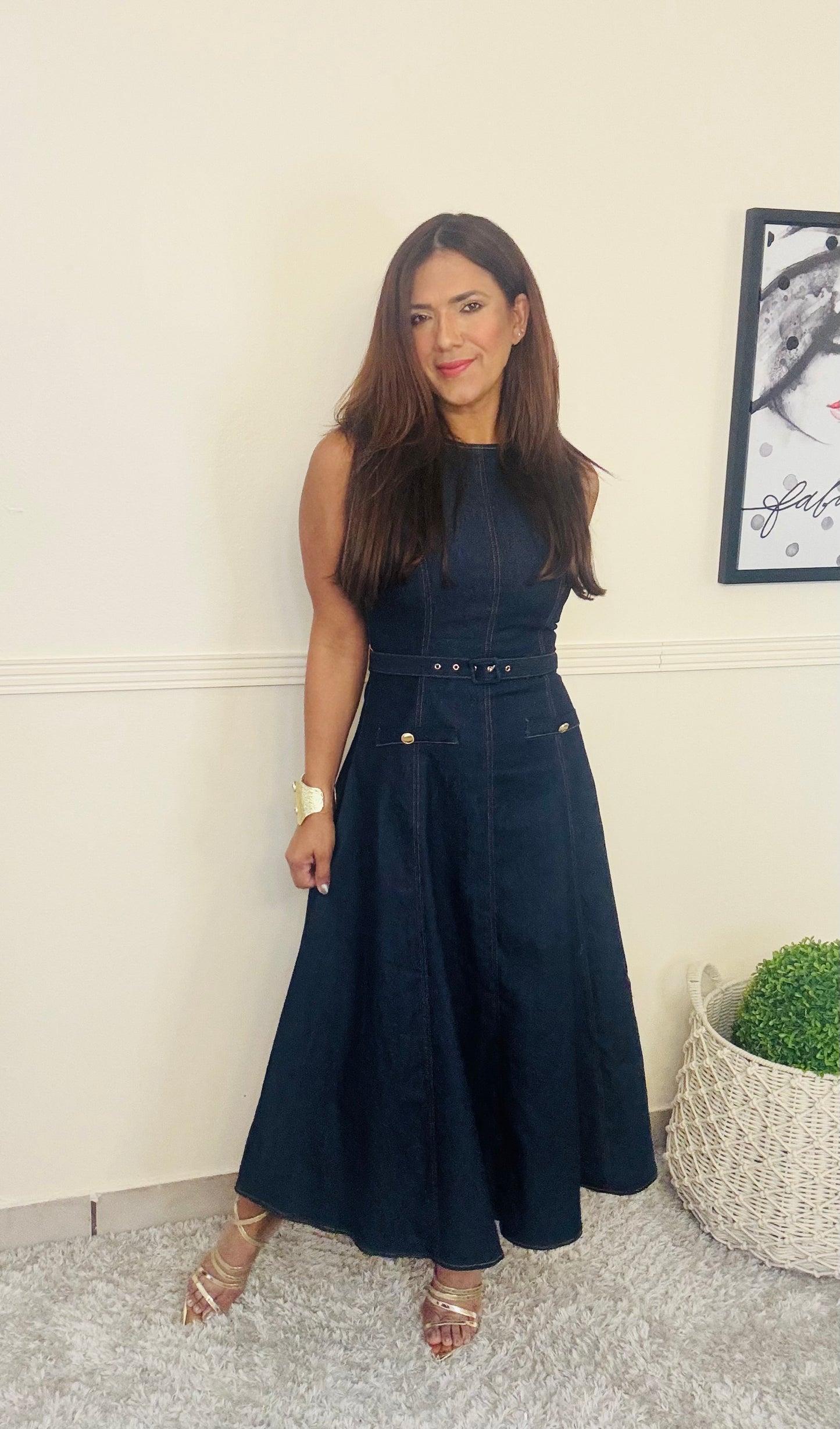 Midi dress Denim