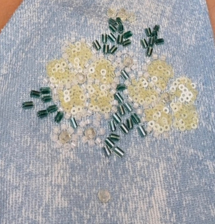 Floral denim set