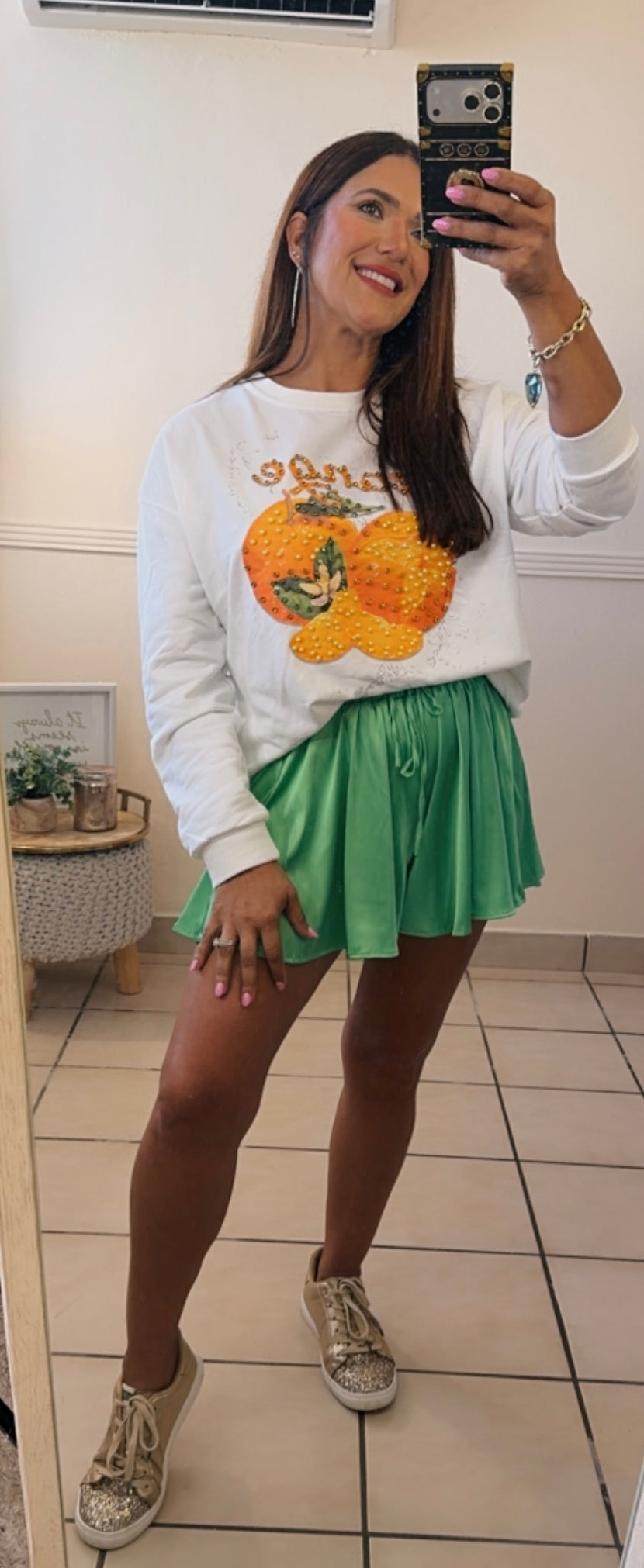 Orange Sweater