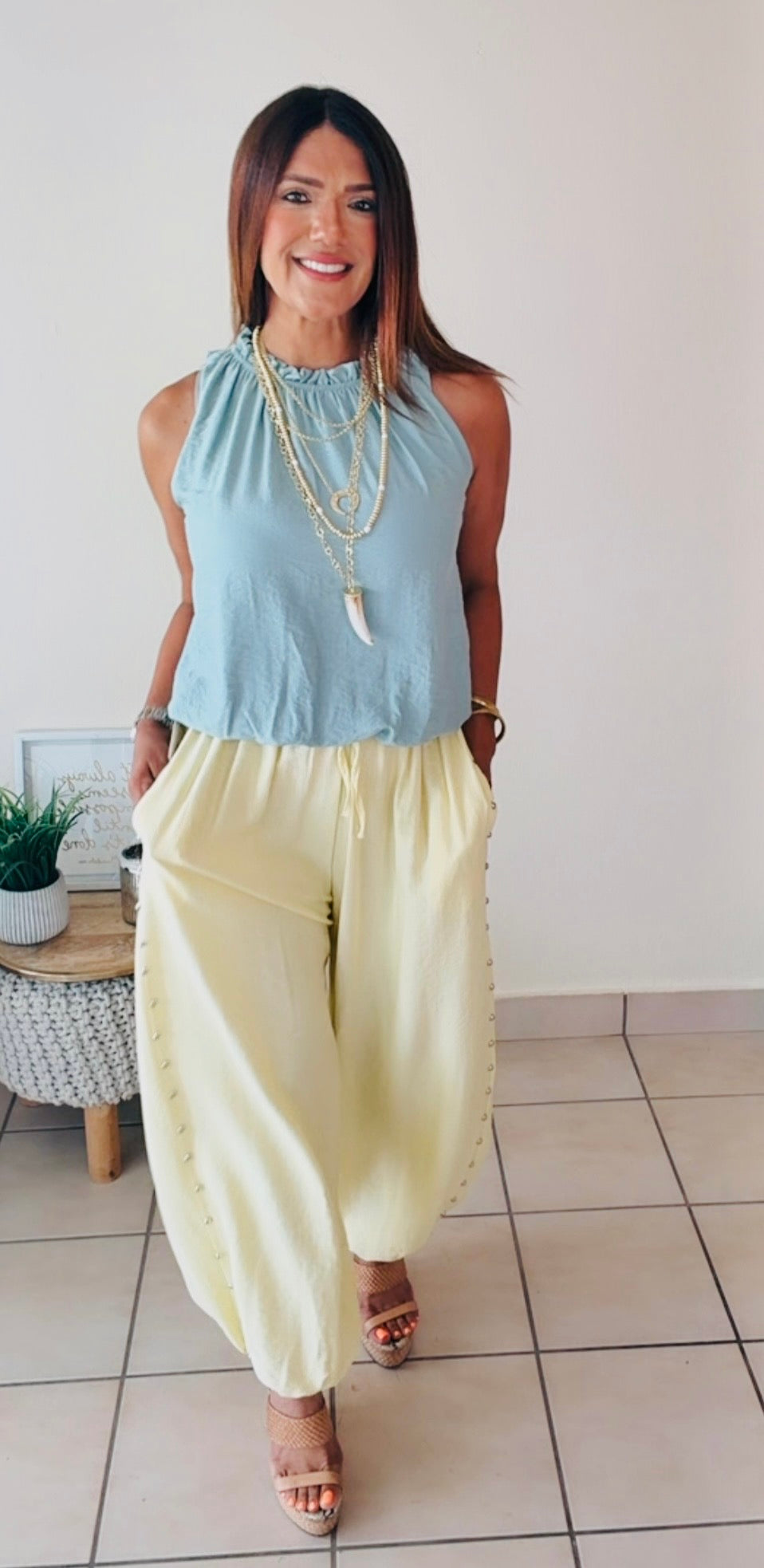 Balloon Sky blue Italian Top