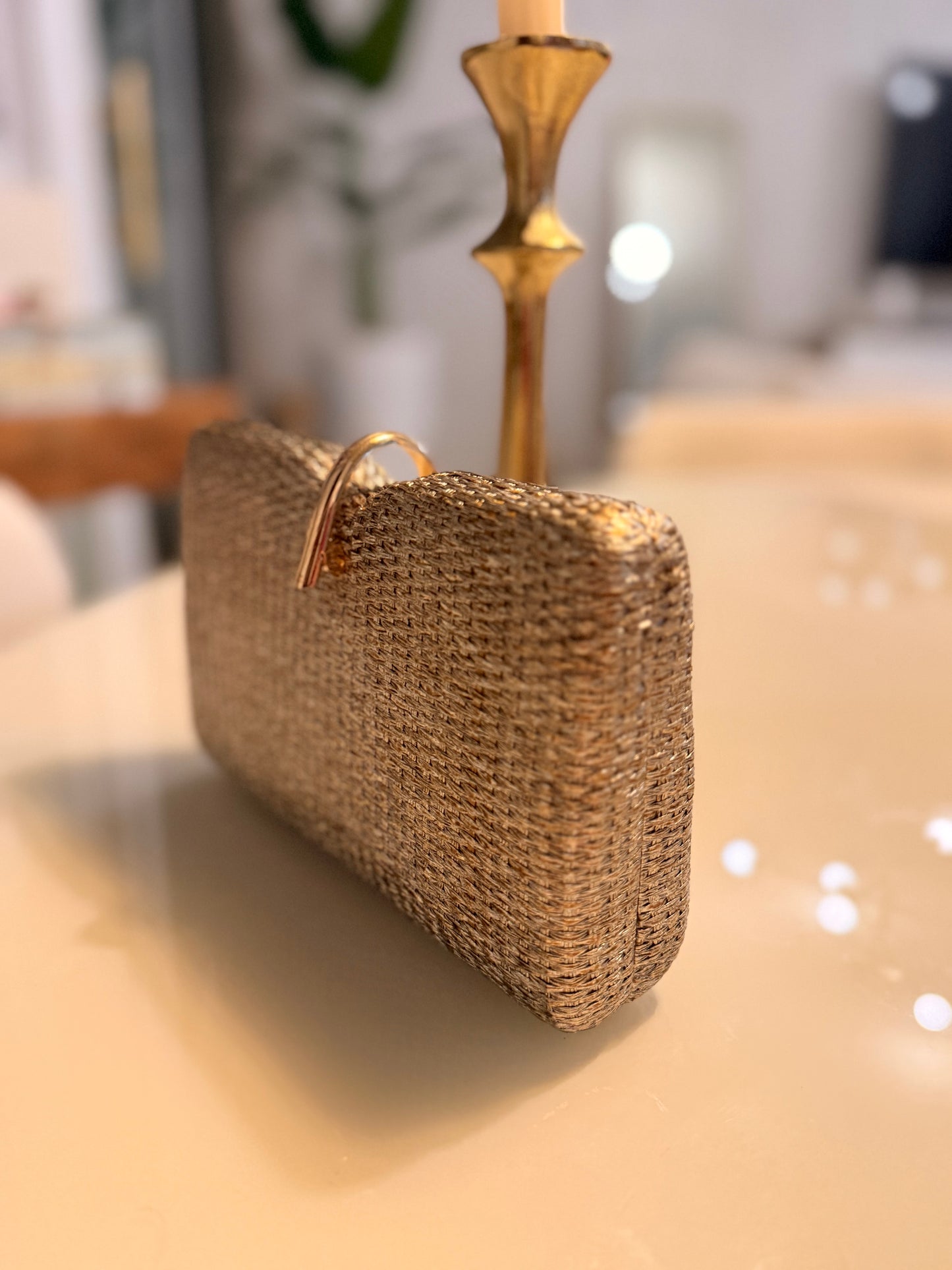 Mimi clutch golden
