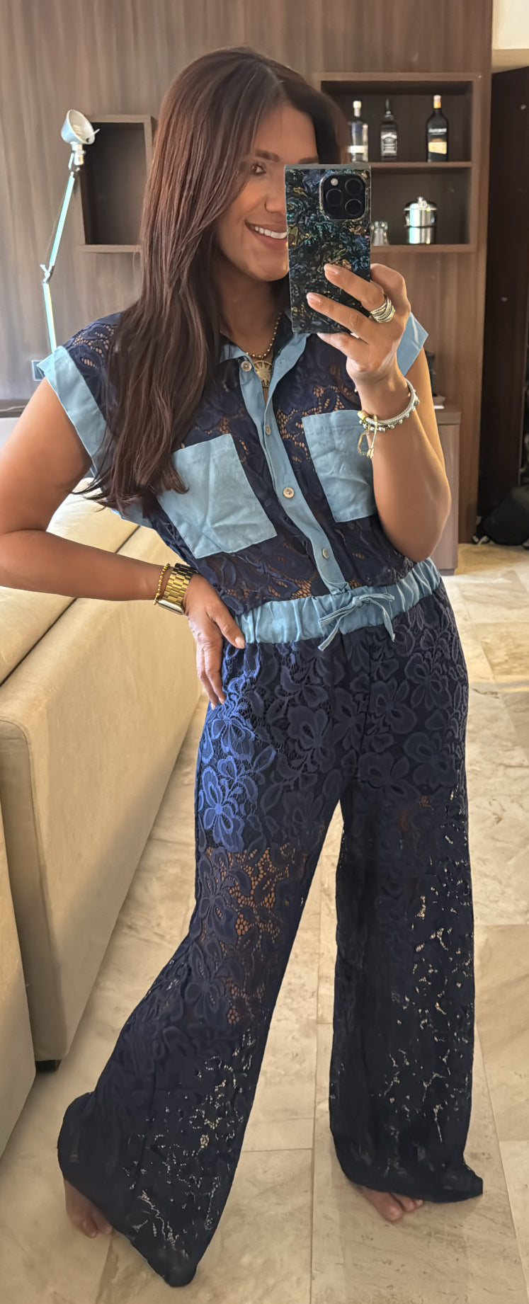Blue Lace Set