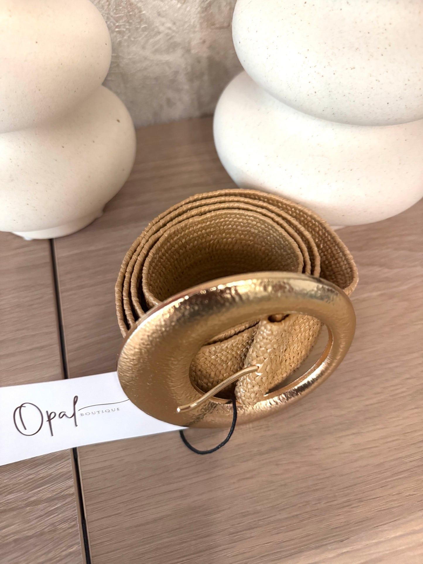 Gold Casual Belt - One Size