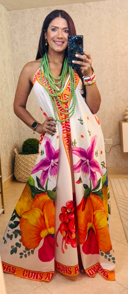 Tropical Maxi Dress