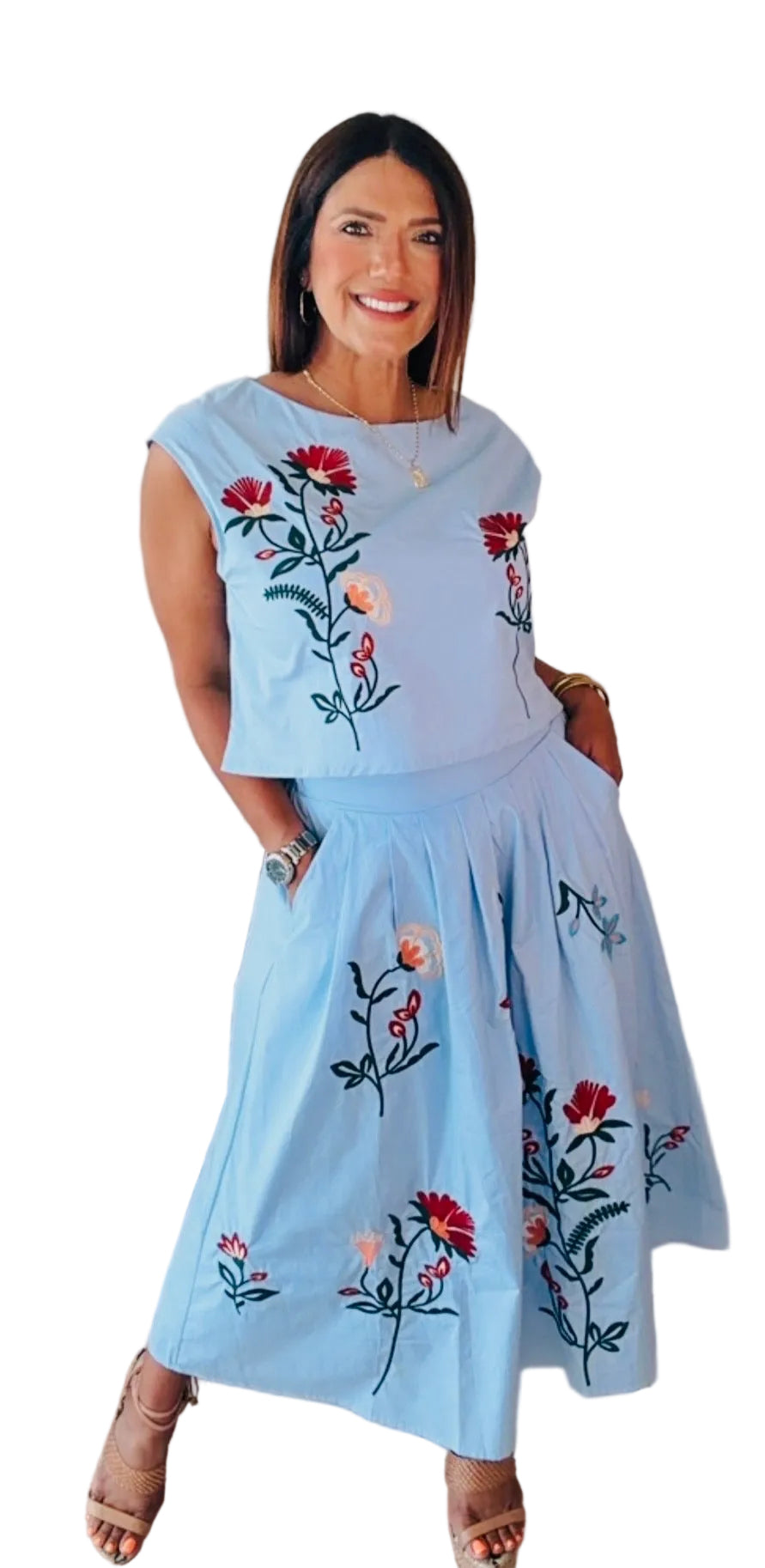 Celeste Skirt set