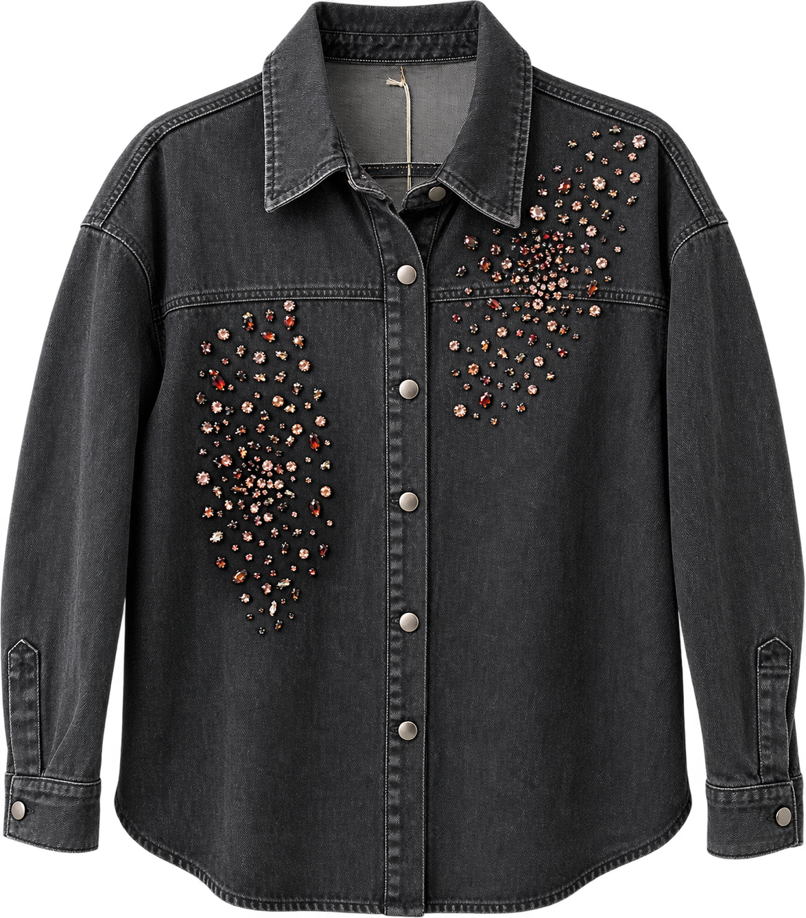 Embellished Denim Shirt