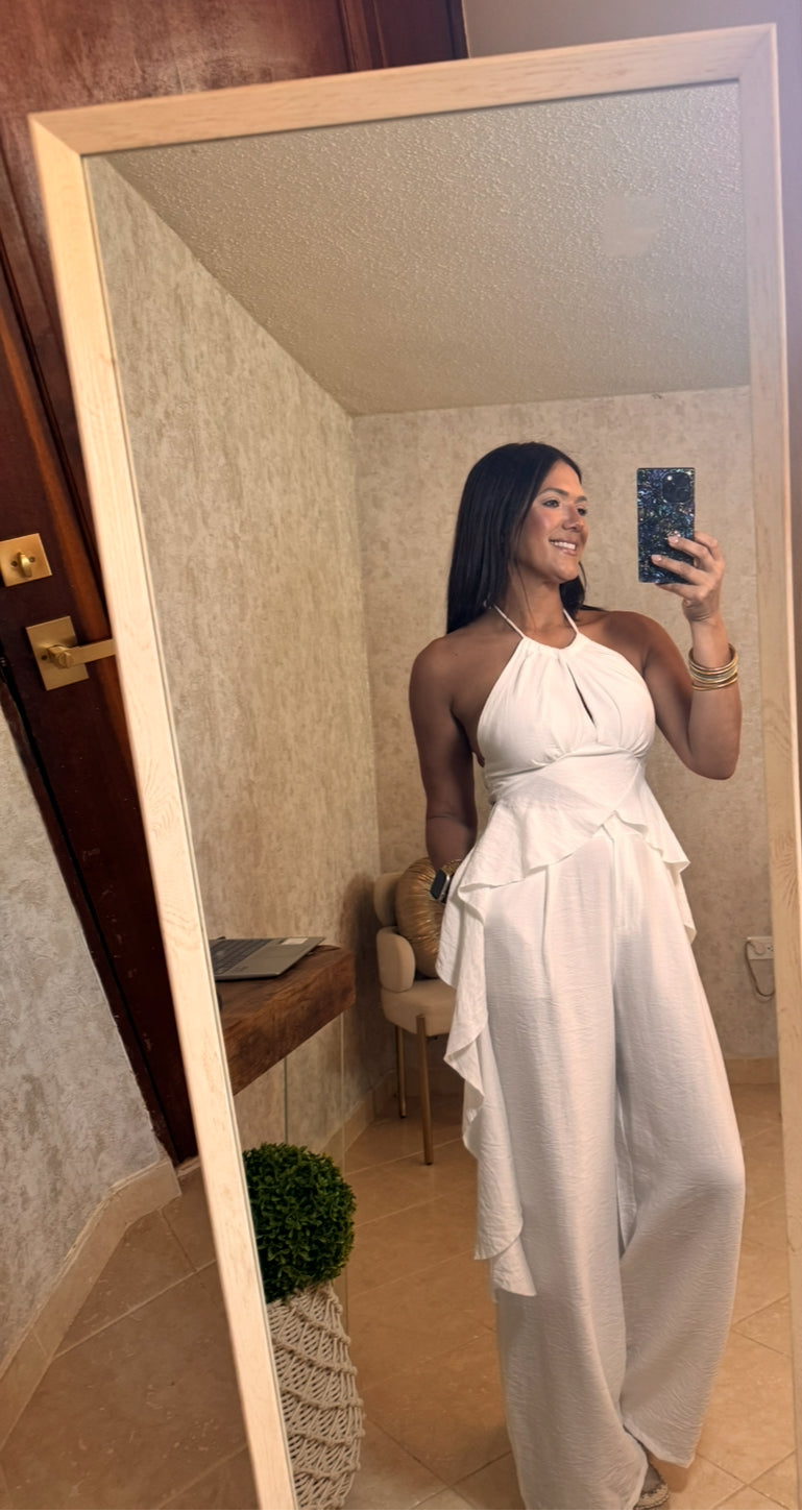 White Ruffle detail set/ buy separate