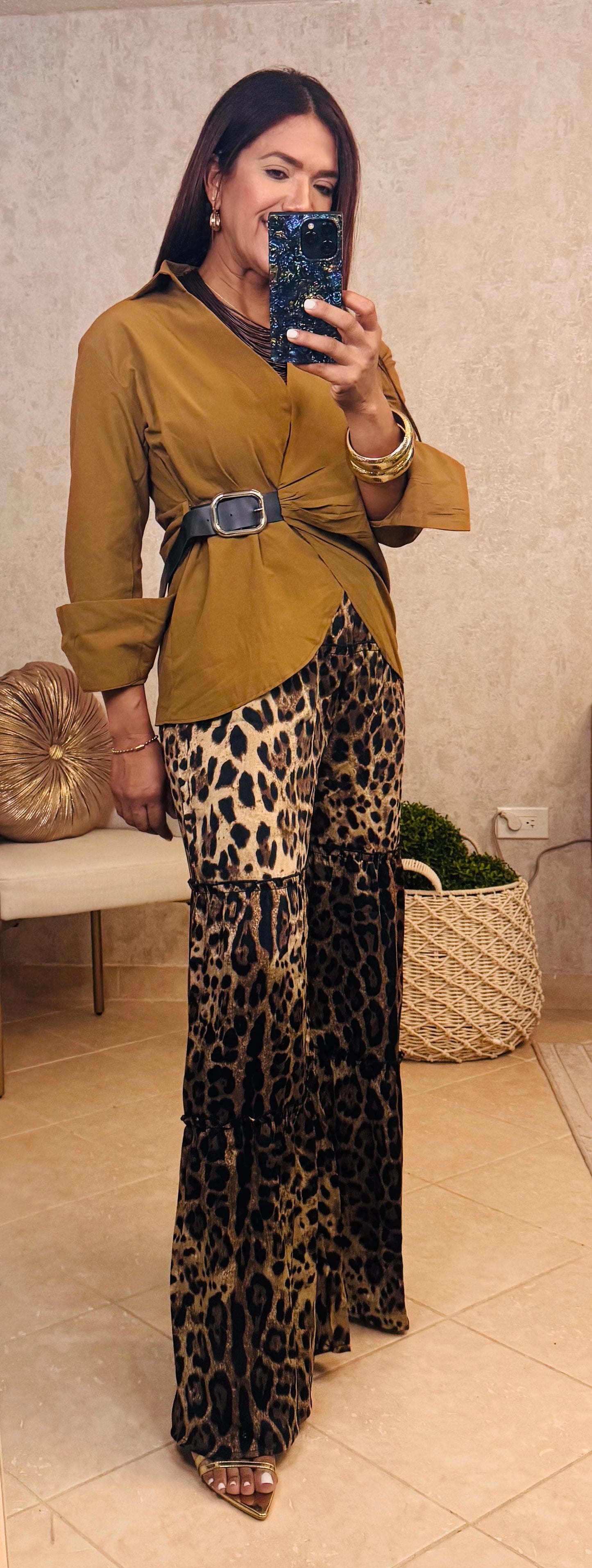 Elegance Belted Shirt