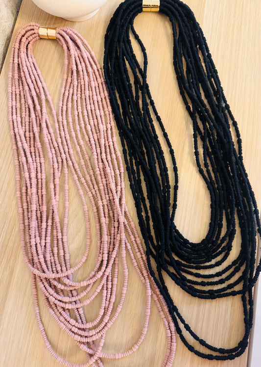 Necklace Rose & Noirs