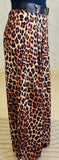 Wide-Leg Animal Print