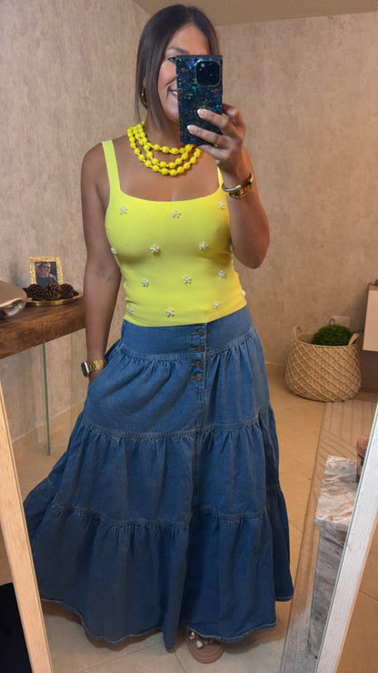 Flower Pearls Top