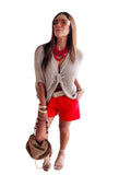 Red Italian Short