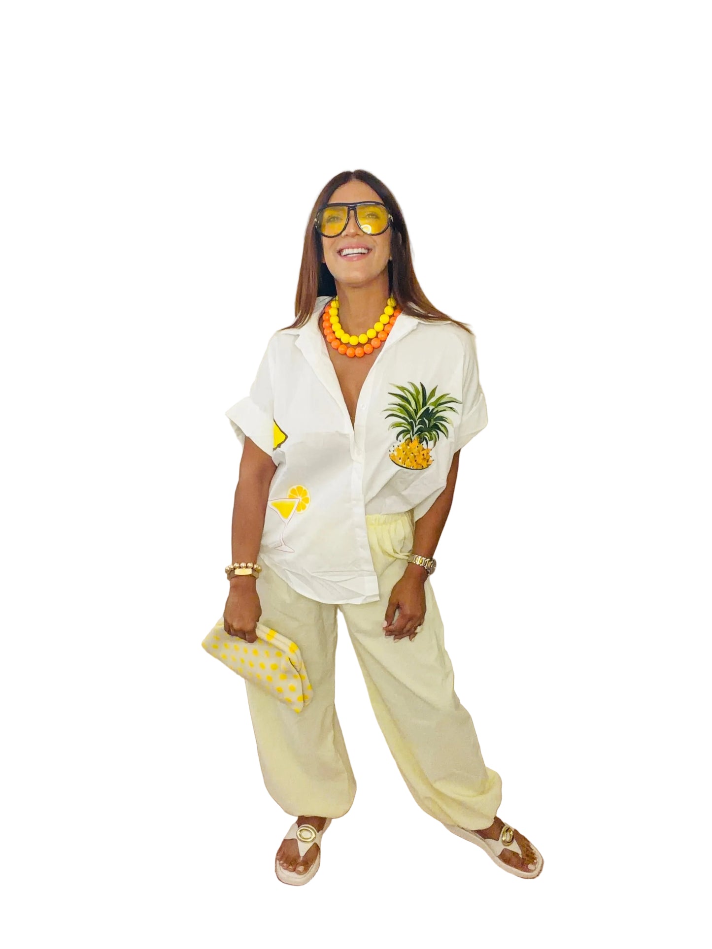 Pineapple Paradise Oversized Shirt 🍍