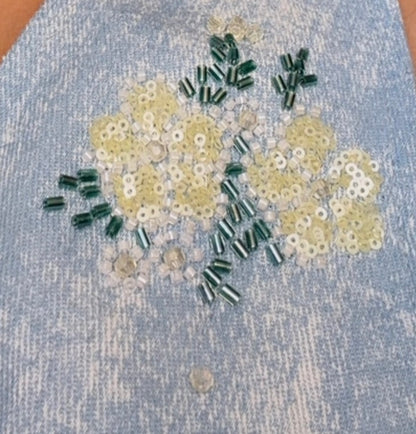 Floral denim set