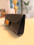 Clutch black and gold