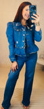 Blue Ruffle Jacket