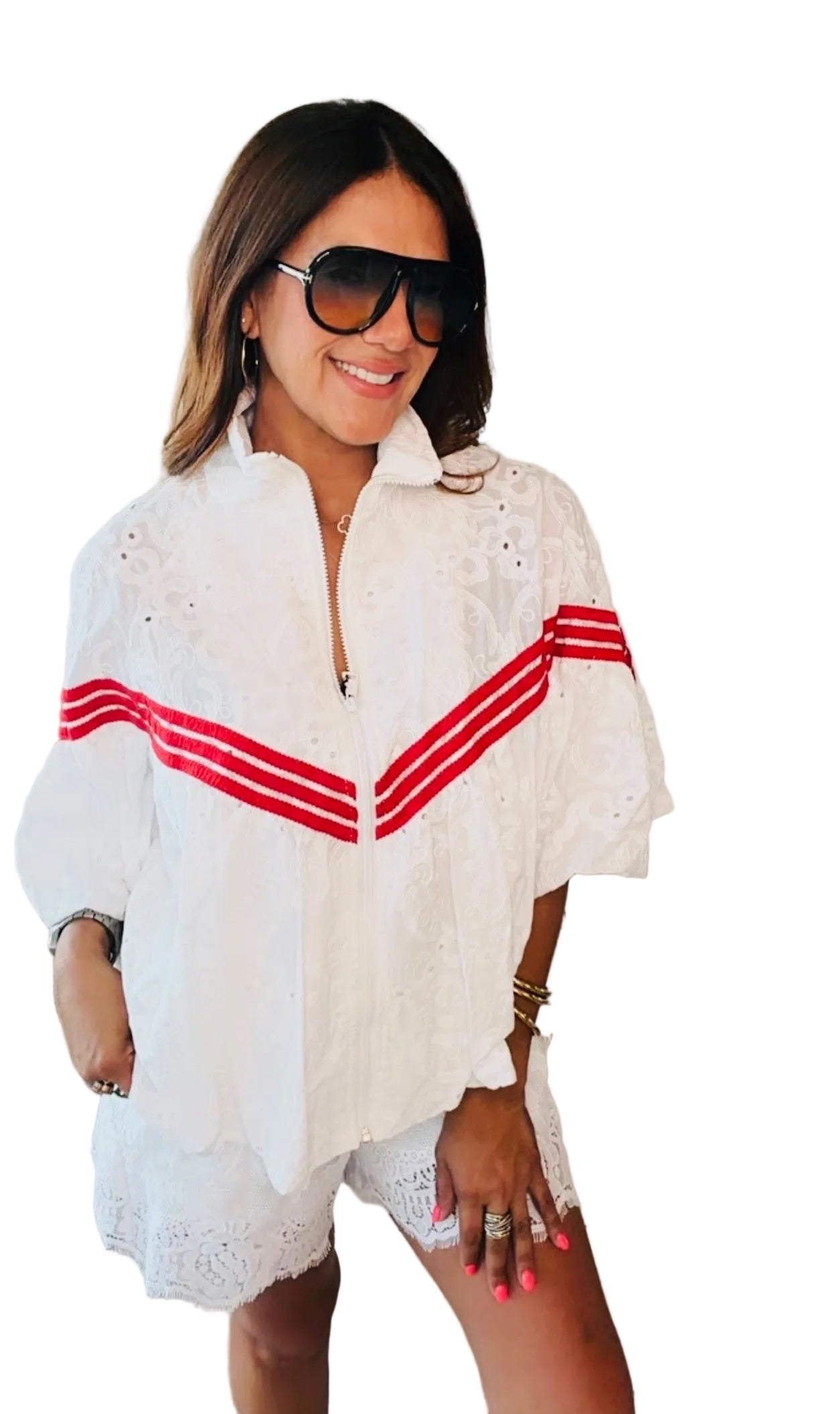Portofino Red Top Detail