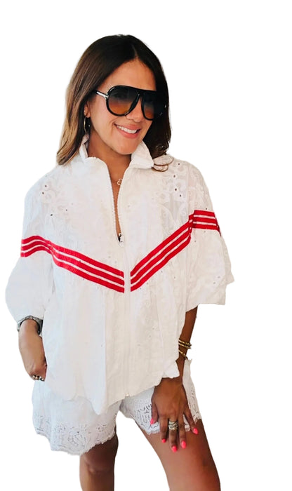 Portofino Red Top Detail