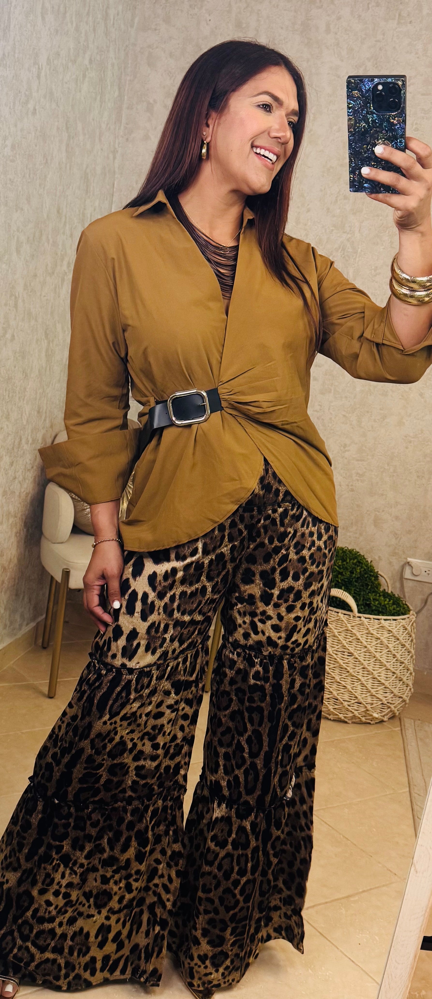 Elegance Belted Shirt