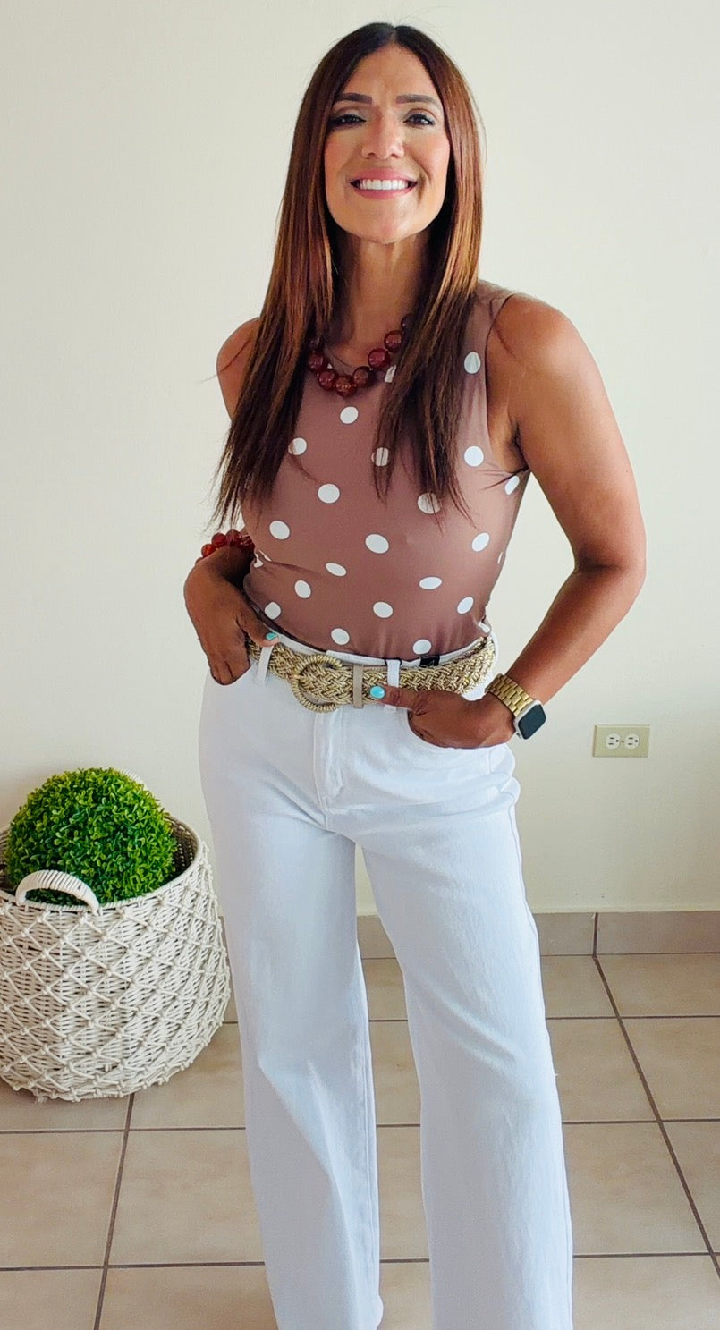 Polka bodysuit