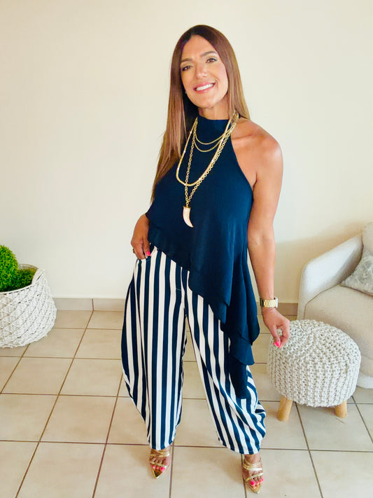 Lía Barrel Pant/ blue/ pre-orden