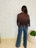 Cocoa Fringe Jacket