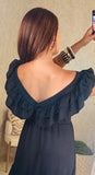Maxi Ruffle Black dress