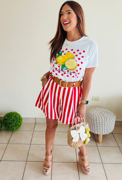 Ruby Stripe Shorts