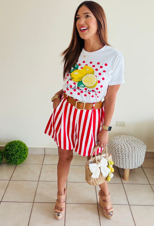 Ruby Stripe Shorts