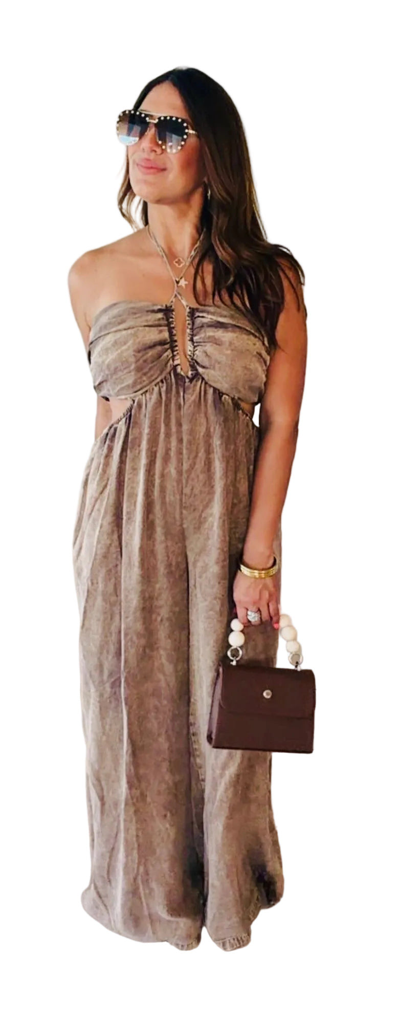 Mocha Jumpsuit 🤎
