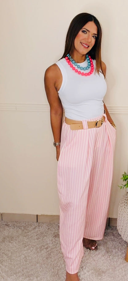 Mónaco Barrel Pants/ Pink