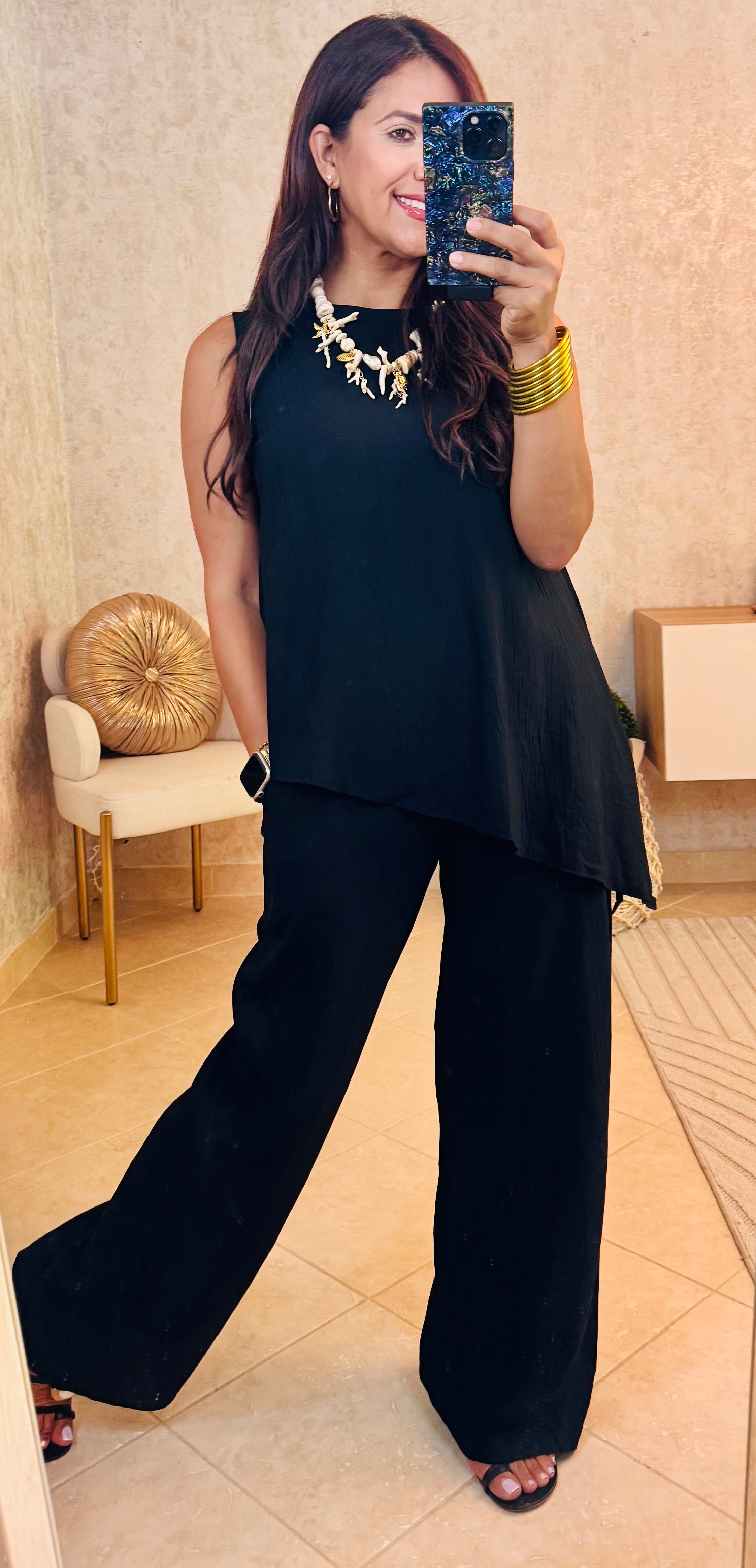 Black Asymmetrical Set