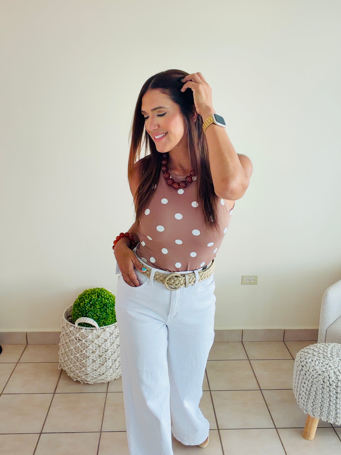 Polka bodysuit