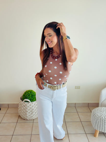 Polka bodysuit