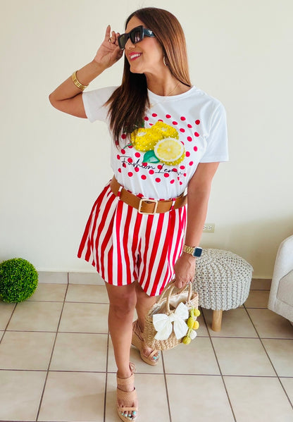 Ruby Stripe Shorts