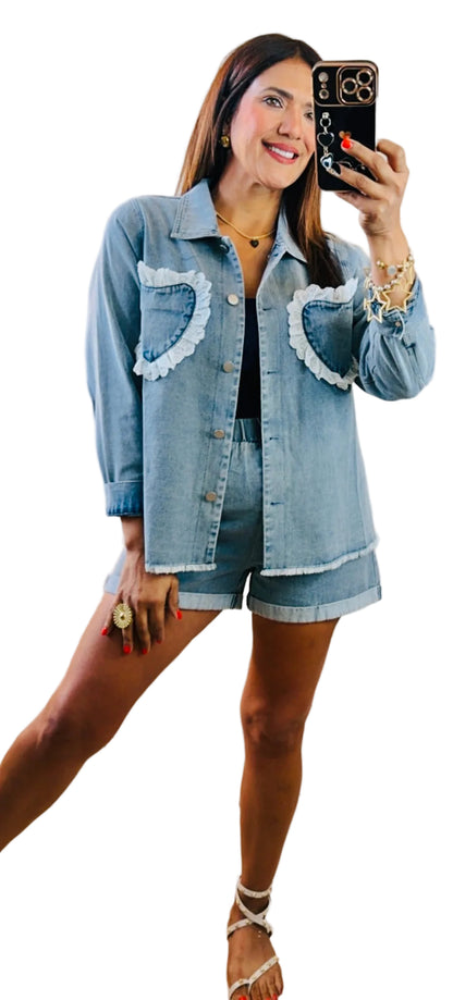 Lover Denim Set