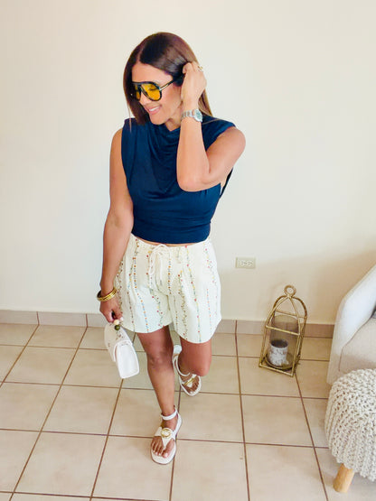 Italian Blue Top