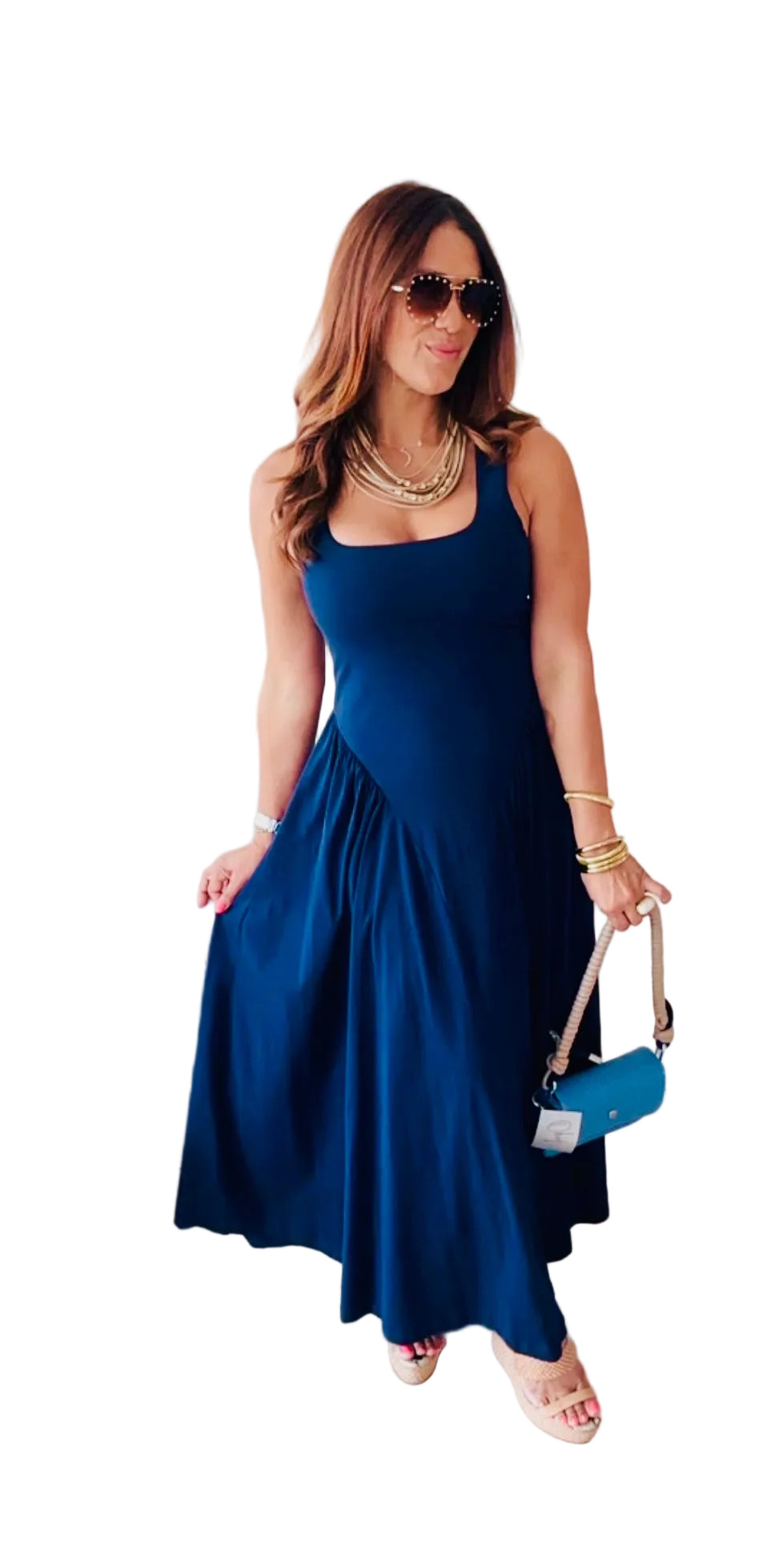 Milano Navy Dress/ Italian