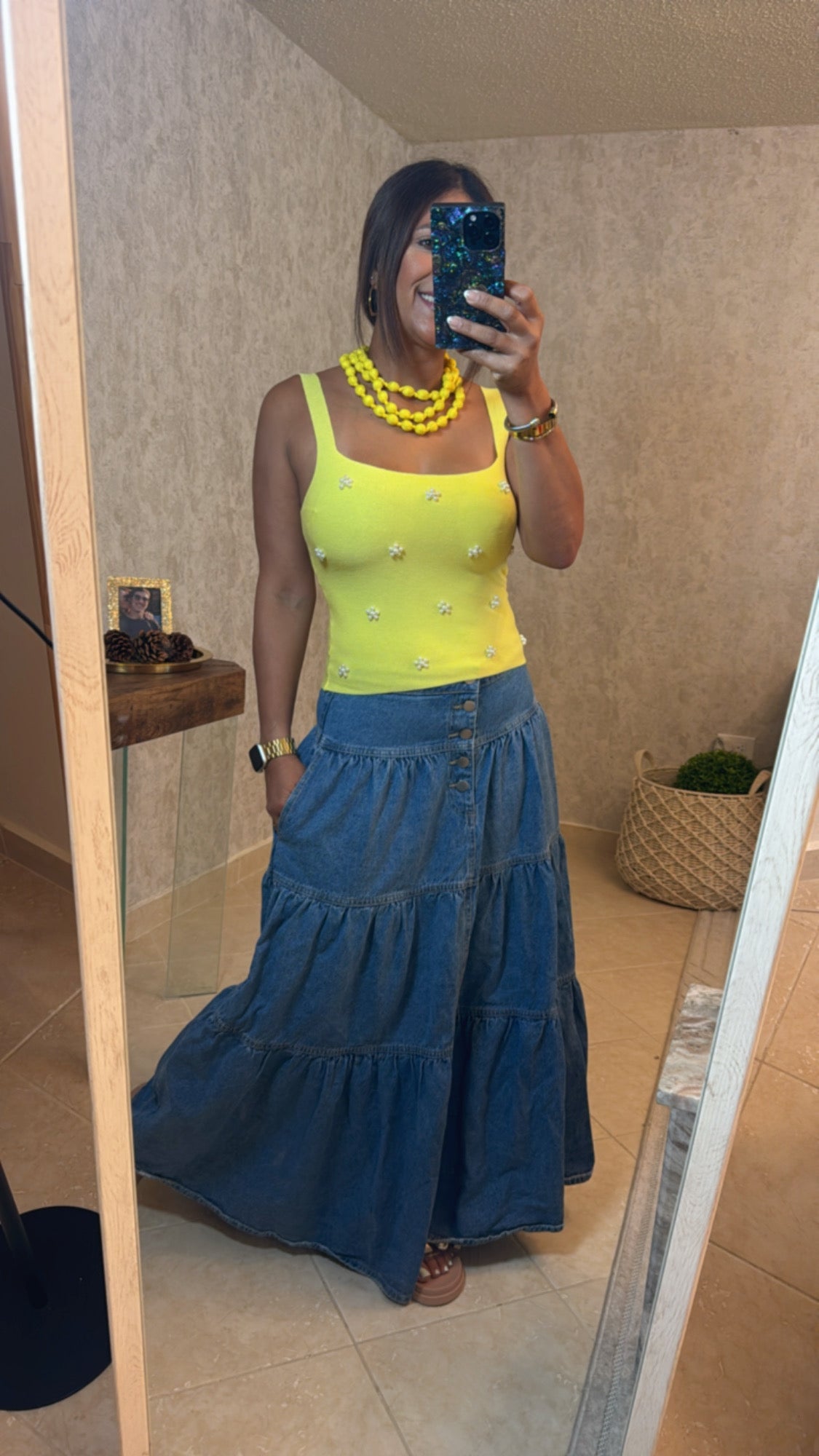 Flower Pearls Top