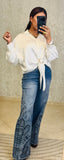 Satin Top long sleeve