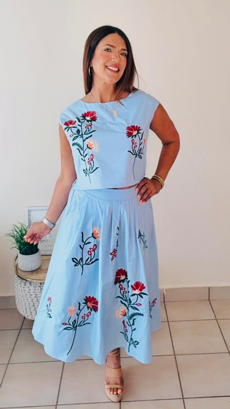Celeste Skirt set