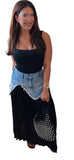 Denim contract skirt