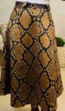 Snake Suede Skirt