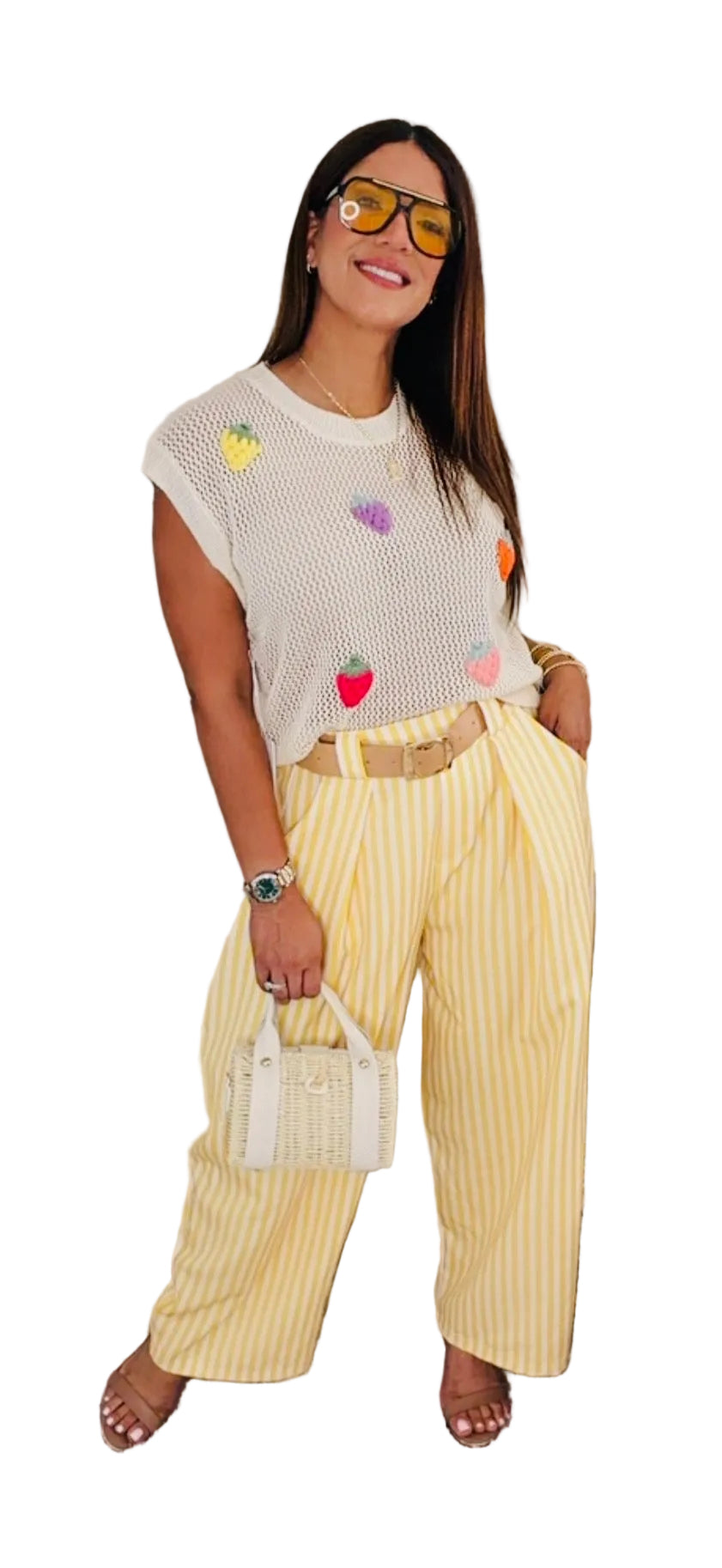 Mónaco Barrel Pants/ Yellow