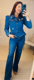 Blue Ruffle Jacket