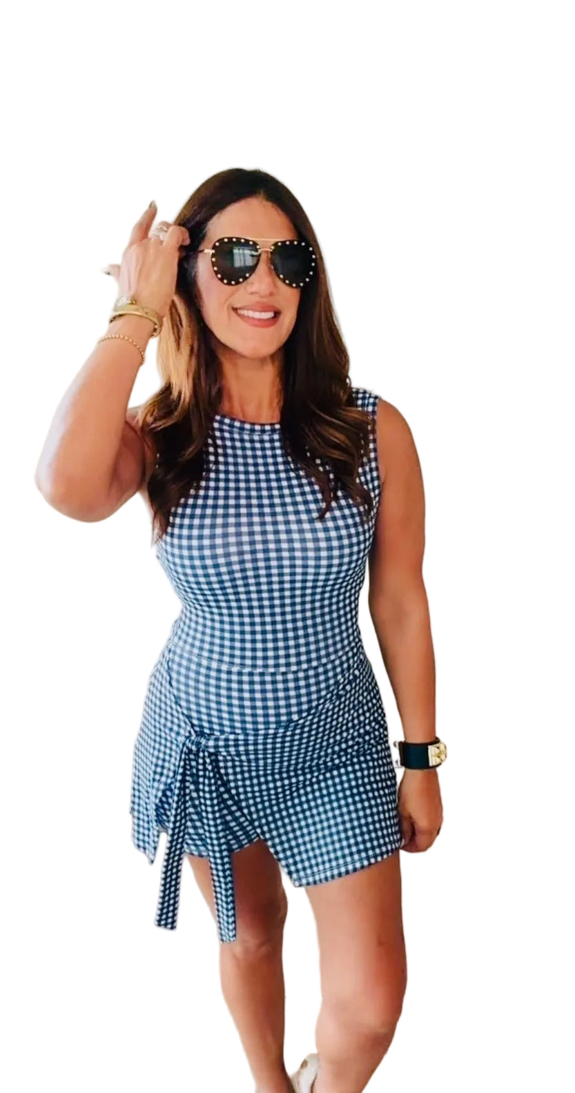 Gingham Romper