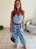 Polkadots babe blue pants