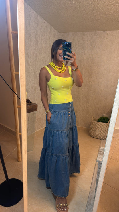 Flower Pearls Top