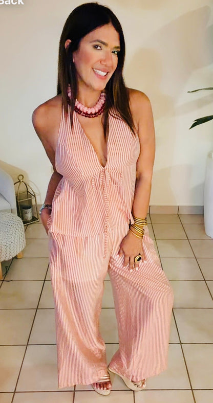 Blush Stripe Set